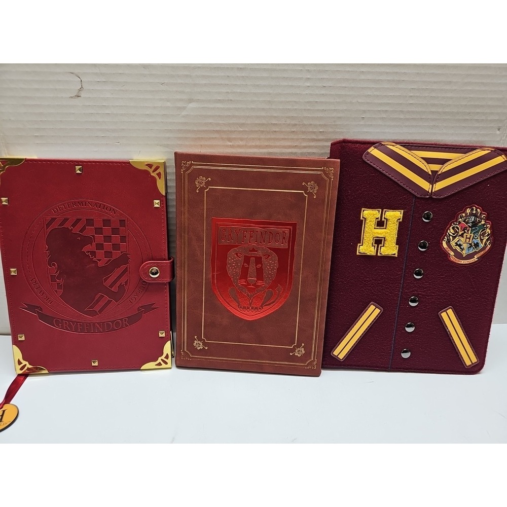 Lot Of 11‎ Harry Potter Hogwarts Journal Note Book Embossed Faux Suede - Picture 2 of 10